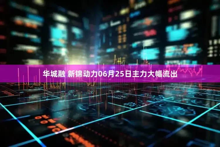 华城融 新锦动力06月25日主力大幅流出