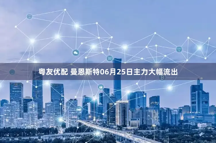 粤友优配 曼恩斯特06月25日主力大幅流出