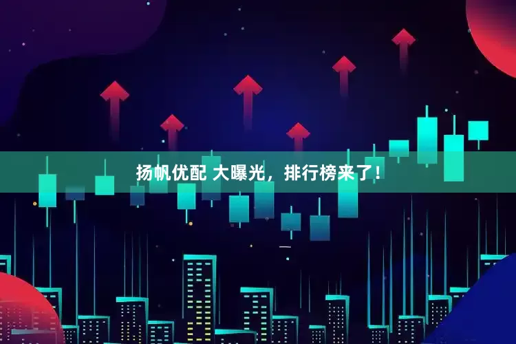 扬帆优配 大曝光，排行榜来了！